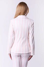 4306-1 Pastel striped jacket - pink
