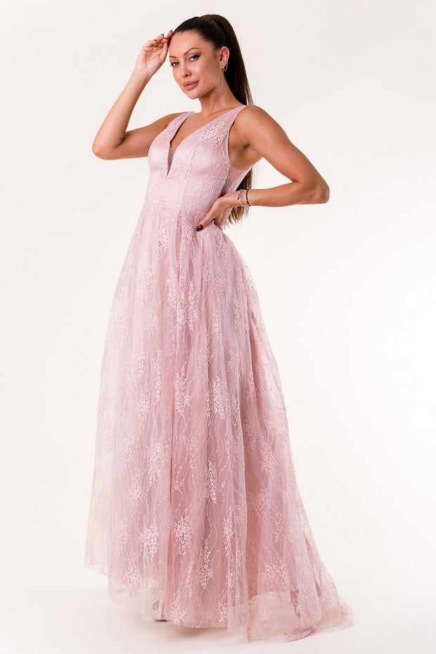 EVA&LOLA  DRESS  PINK 60007-3