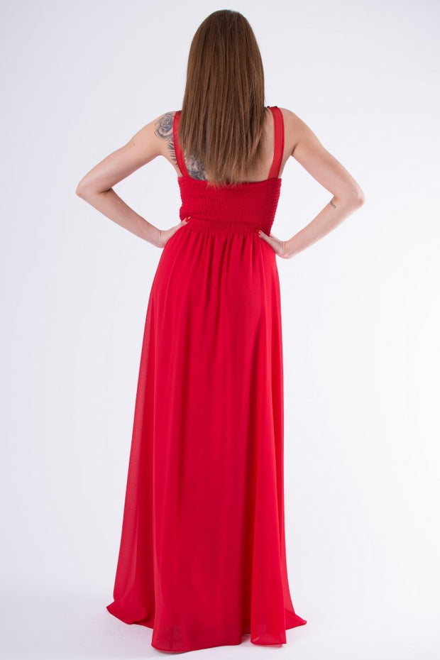 EVA & LOLA DRESS ROYAL RED 58003-3