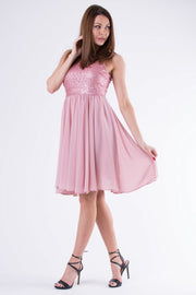 EVA & LOLA DRESS OLD PINK 58006-3
