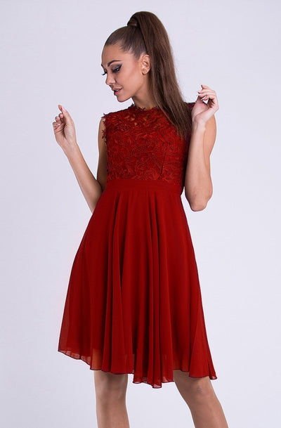 EVA & LOLA DRESS RED 26012-9