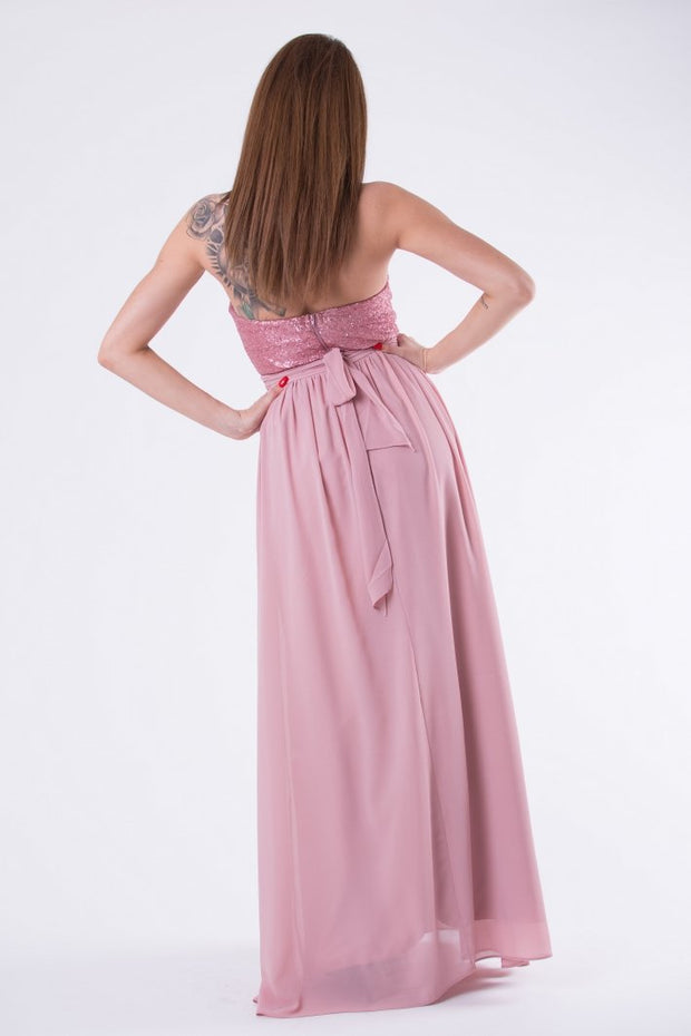 EVA & LOLA DRESS OLD PINK 58004-1