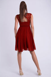 EVA & LOLA DRESS RED 26012-9