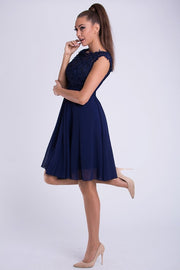 EVA & LOLA DRESS NAVY 26012-5