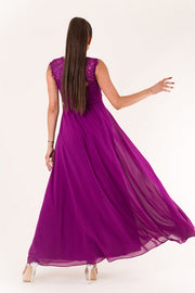 EVA & LOLA DRESS PURPLE 60005-2