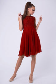 EVA & LOLA DRESS RED 26012-9
