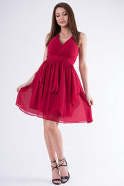 EVA & LOLA DRESS burgundy 58005-3