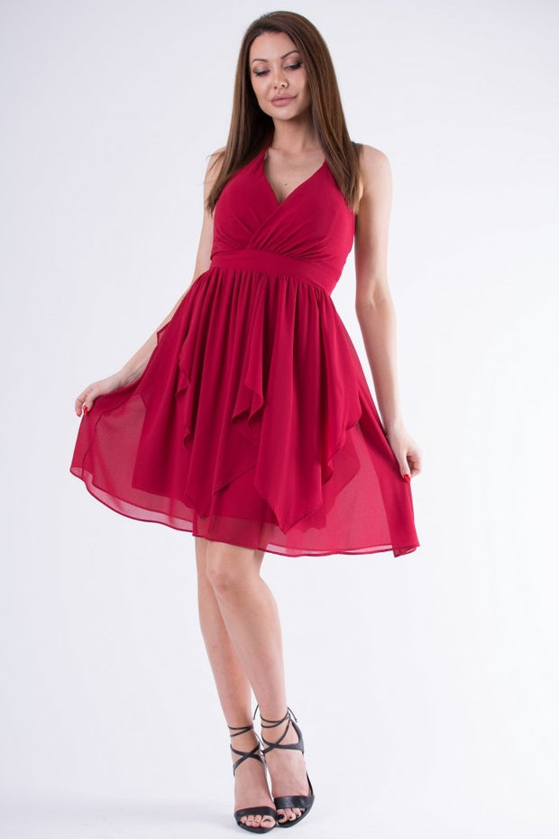 EVA & LOLA DRESS burgundy 58005-3