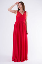 EVA & LOLA DRESS ROYAL RED 58003-3