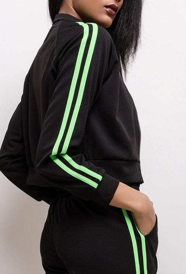 Women's tracksuit BLACK 61004-1