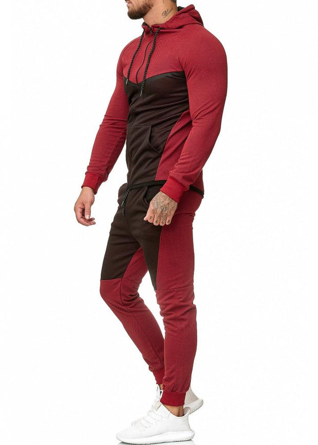 SWEAT SUIT MAN- RED 52008-2