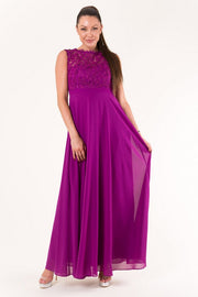 EVA & LOLA DRESS PURPLE 60005-2