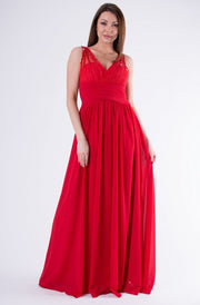 EVA & LOLA DRESS ROYAL RED 58003-3