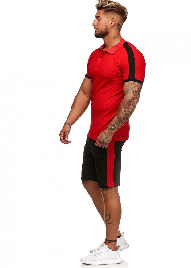 SWEAT SUIT MAN- RED  59005-4