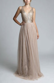 SOKY SOKA  DRESS GOLD 62004-2