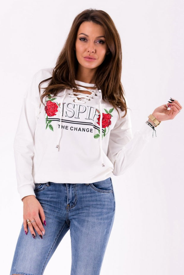 BLOUSE- WHITE 46026-3
