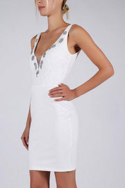 SOKY SOKA  DRESS WHITE 53018-1