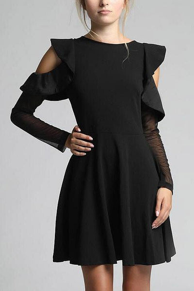SOKY SOKA  DRESS BLACK 62005-1