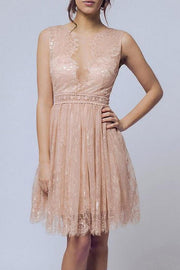 SOKY SOKA  DRESS NUDE 56006-2
