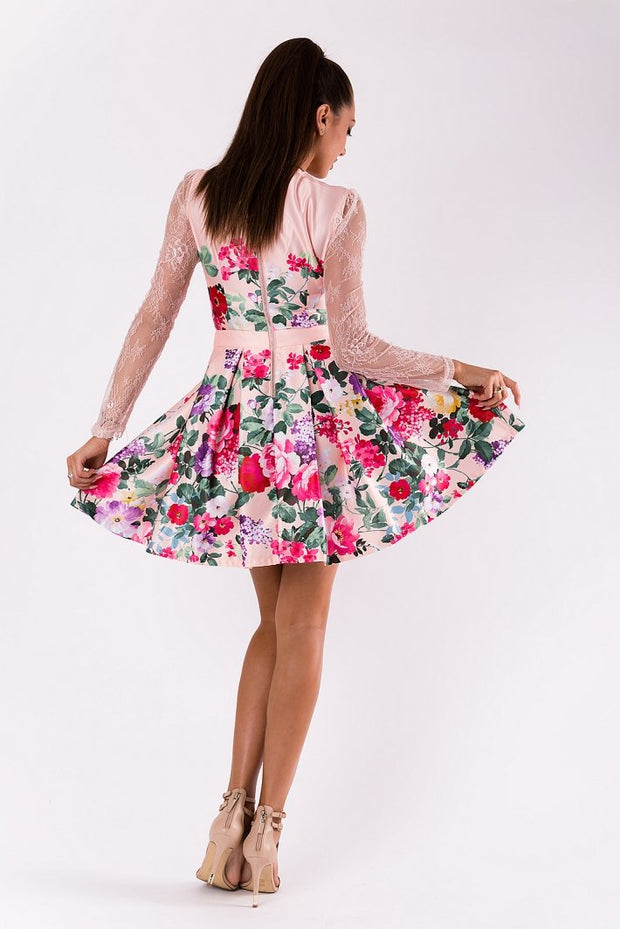 SOKY SOKA  DRESS LIGHT PINK 49008-2