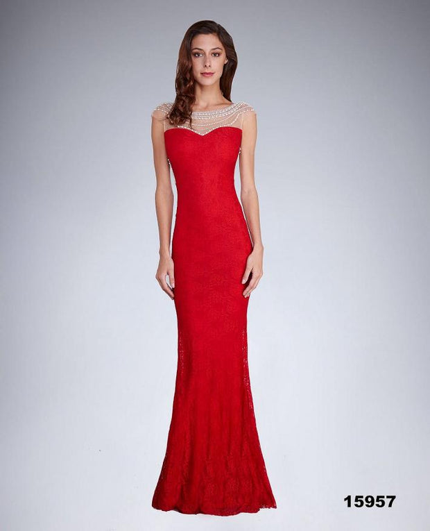 SOKY SOKA DRESS RED 48004-1