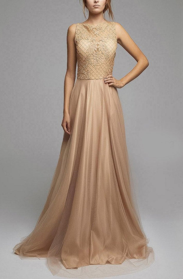SOKY SOKA  DRESS NUDE 62003-3
