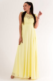 EVA & LOLA DRESS NAVY YELLOW 60005-4