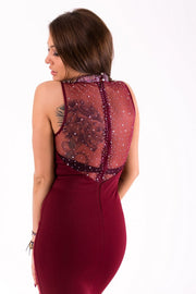 SOKY SOKA DRESS burgundy 46023-2