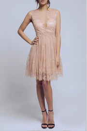 SOKY SOKA  DRESS NUDE 56006-2